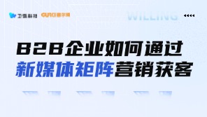 B2B企业如何通过新媒体矩阵营销解决获客难题、单月线索量上千？