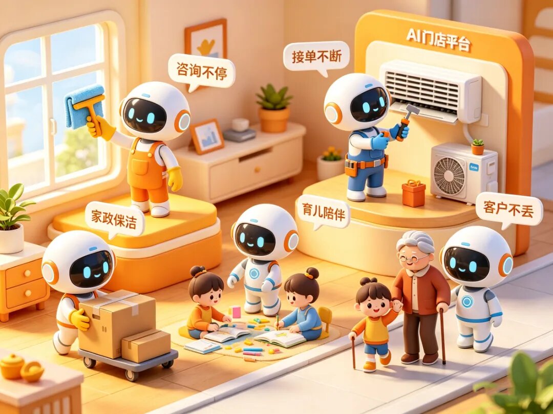 生活服务业——AI 员工让门店平台：咨询不停、接单不断、客户不丢